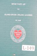 Leland-Gifford-Leland Gifford No. 2LMS Drilling Machine Parts Lists Manual Year (1963)-No. 2LMS-01